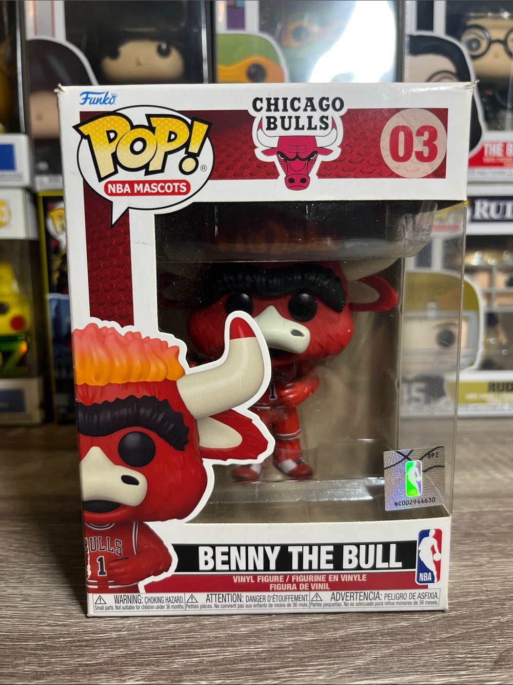 Funko Red and Black Benny the Bull Chicago Bulls Pop! Vinyl